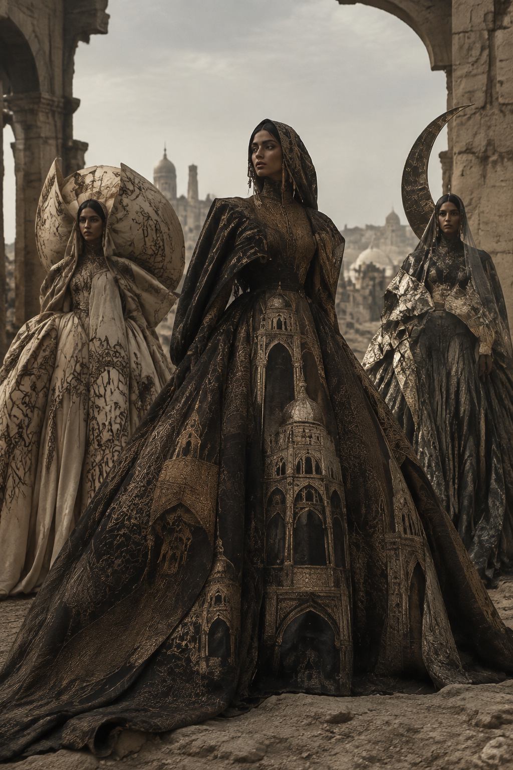 I want Arabic distopian big dresses with unique big features
I want Arabic distopian big dresses with unique big features