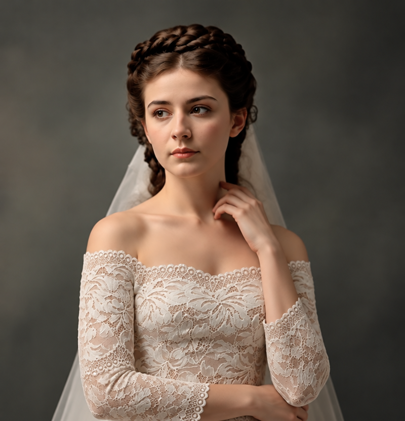 Reposed: remove crown
Change the model's pose in the image to: remove crown. Keep the same person, the exact same garment (design, color, fabric, details), the same lighting and the same background. Photorealistic, no text.