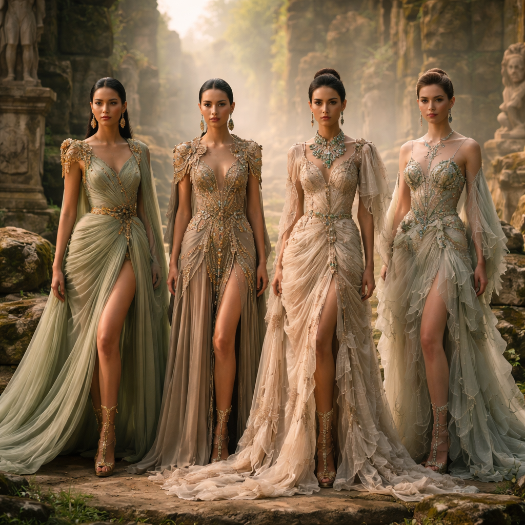 Coleccion inspirada en la ruina de los Quilmes, Tucuman, usando las lineas de las calles sinuosas como estampa, y en trama de crochet, tonos gris y tierras.
Parisian fashion design: Collection inspired by the ruins of Quil