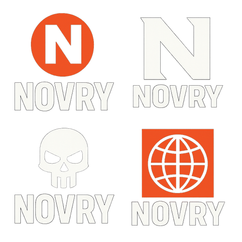Give me streetwear logo designs for my streetwear clothing company Novry