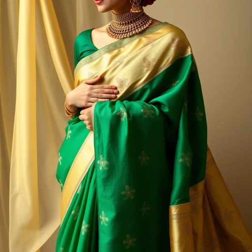a saree made up of butter silk
