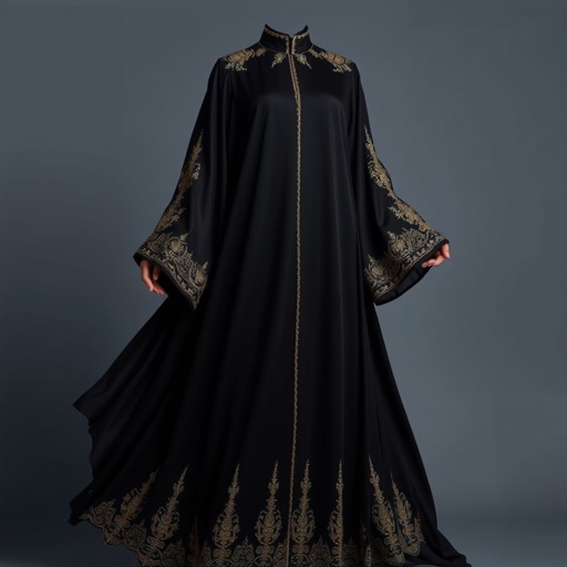 Black Arab Women's Abaya Design
