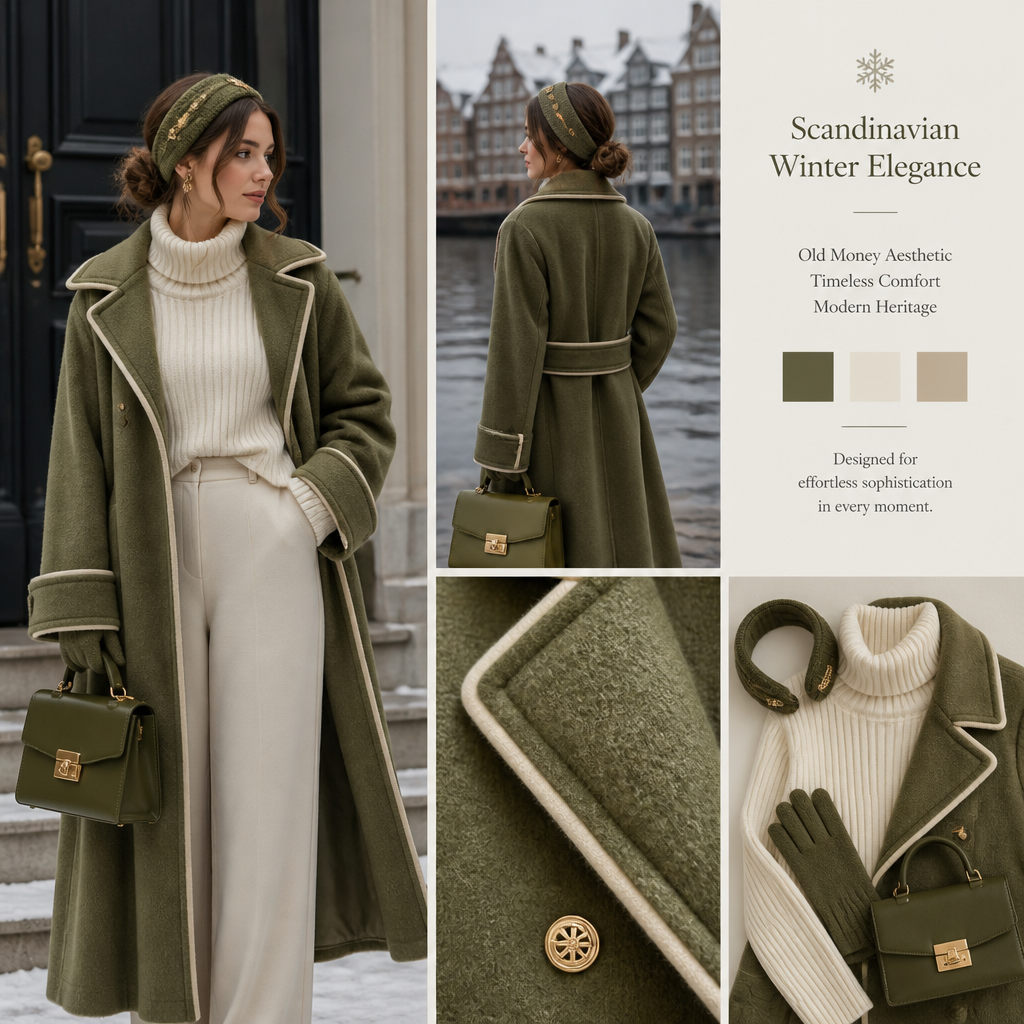 create winter unique out fit old money look and comfy with matching head band catchy elegantcolor outfit
create winter unique out fit old money look and comfy with matching head band catchy elegantcolor outfit , scandinavian style
