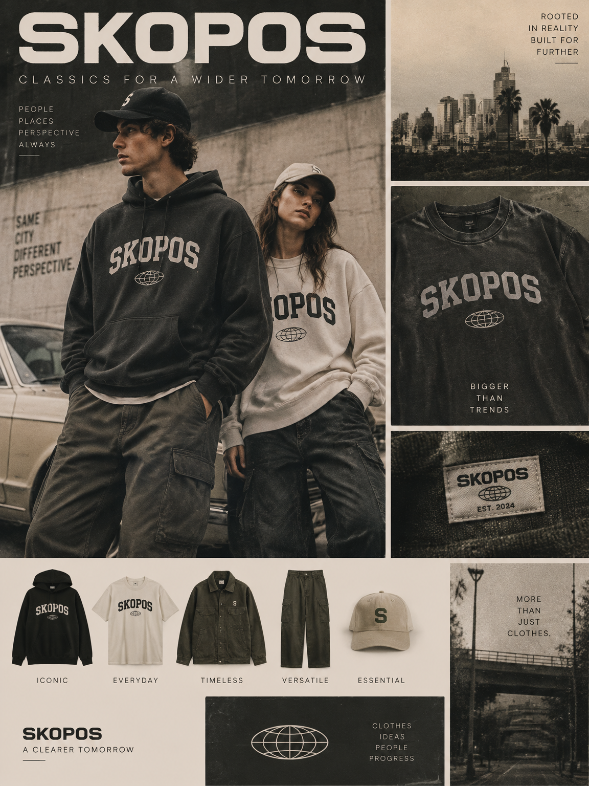 A modern classic streetwear vibe, Name is SKOPOS
A modern classic streetwear vibe, Name is SKOPOS, retro style