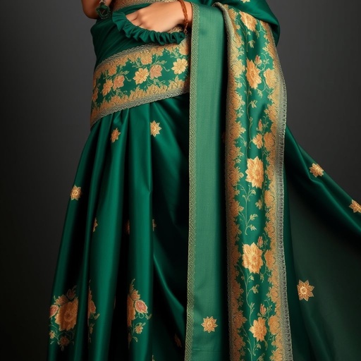 a saree made up of silk