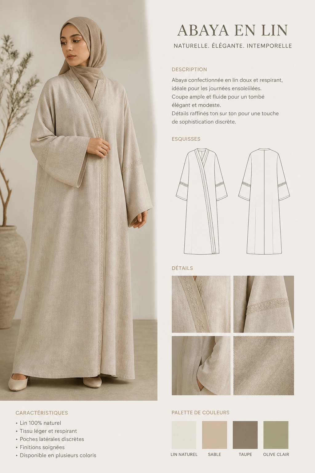 Abaya en lin
Abaya en lin